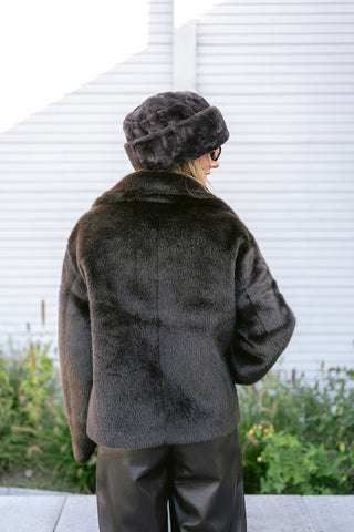Benedicte Hat Faux Fur Brown