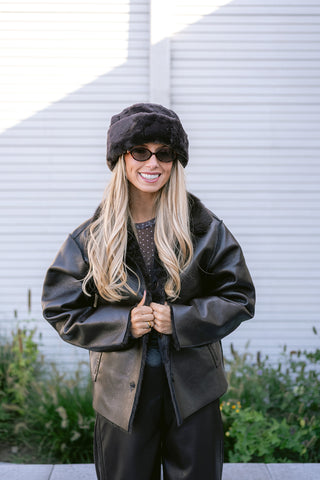 Benedicte Hat Faux Fur Brown