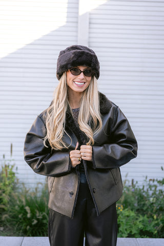 Benedicte Hat Faux Fur Brown