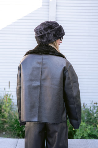 Benedicte Hat Faux Fur Brown