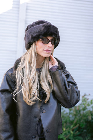 Benedicte Hat Faux Fur Brown