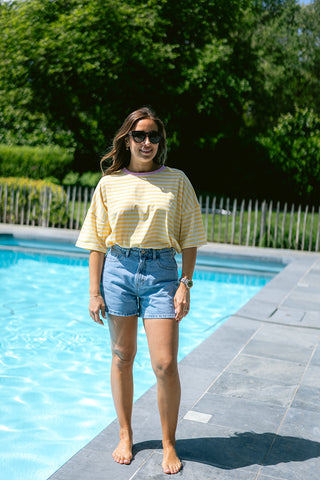 Billy Striped T-shirt Yellow
