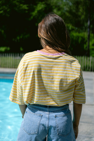 Billy Striped T-shirt Yellow