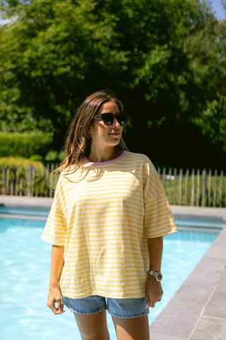 Billy Striped T-shirt Yellow