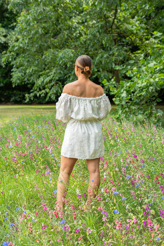 Bloomette Dress White