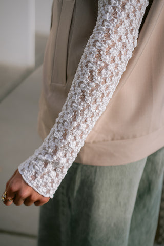 Blossé Lace Top White