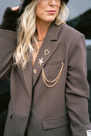 Bowie Charm Single Breasted Blazer