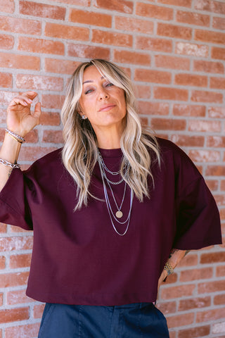Bronthé T Shirt Burgundy