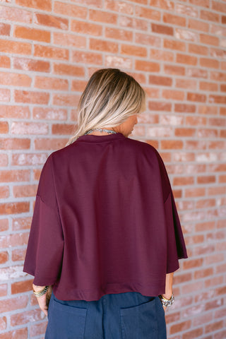 Bronthé T Shirt Burgundy