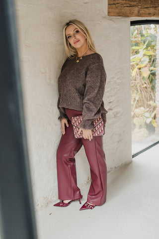 Klara Knit Chocolate Brown