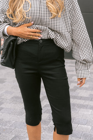 Caprise Capri Pants Black