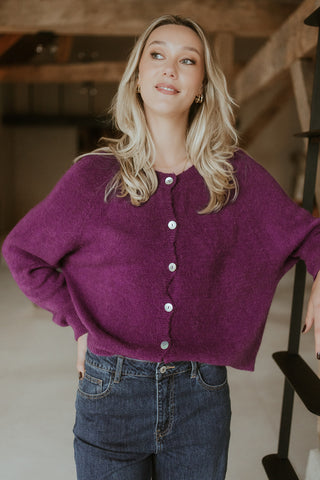 Cardi Cardigan Purple