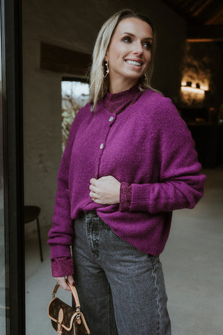 Cardi Cardigan Purple