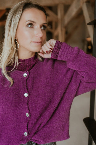 Cardi Cardigan Purple