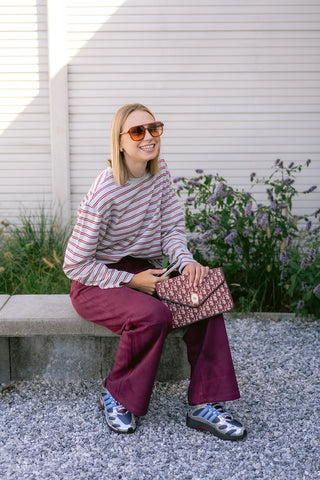 Cenara Top Burgundy
