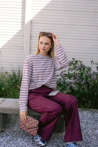 Cenara Top Burgundy