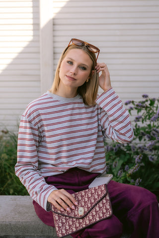 Cenara Top Burgundy