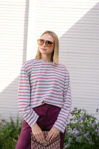 Cenara Top Burgundy