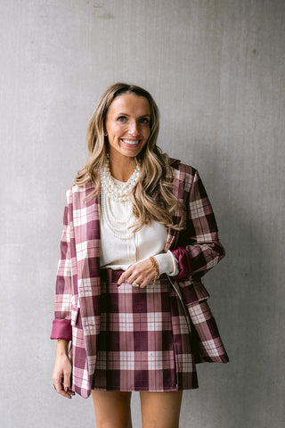 Cendric Co-ord Burgundy