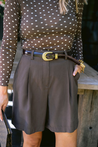 Cille Shorts Brown