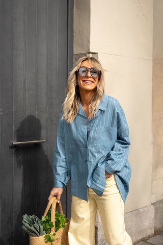 Claudette Denim Blouse