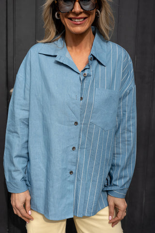 Claudette Denim Blouse