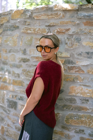 Danny Cardigan Burgundy