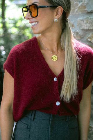 Danny Cardigan Burgundy