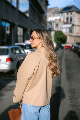 Donna Short Trench Coat Beige