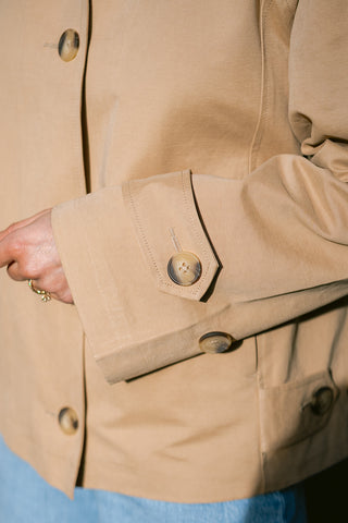 Donna Short Trench Coat Beige