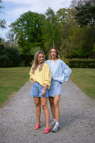 Dori Striped Sweater Blue