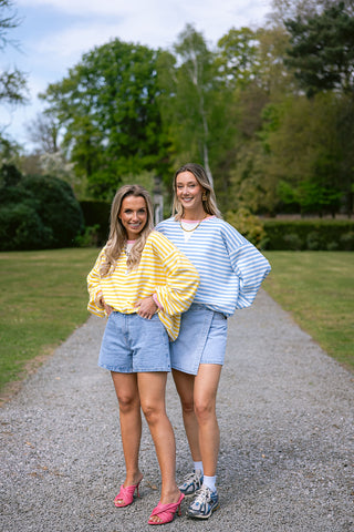 Dori Striped Sweater Blue