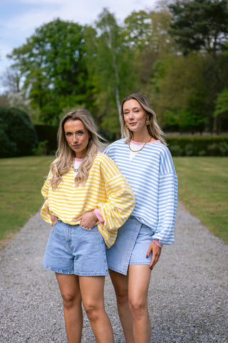 Dori Striped Sweater Blue