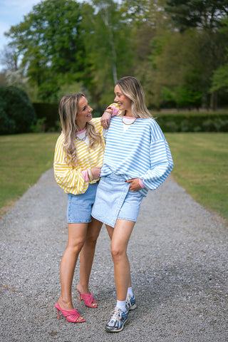 Dori Striped Sweater Blue