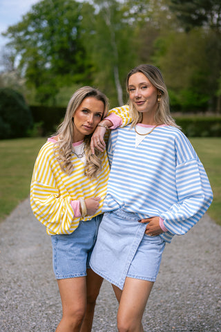 Dori Striped Sweater Blue