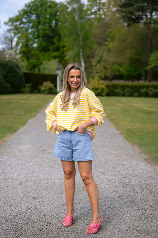 Dori Striped Sweater Yellow
