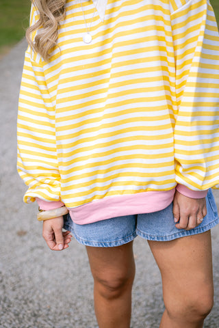 Dori Striped Sweater Yellow