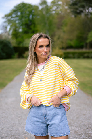 Dori Striped Sweater Yellow