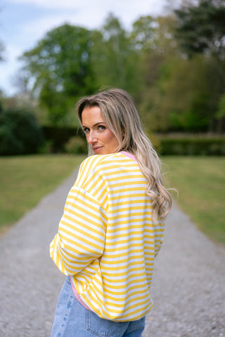 Dori Striped Sweater Yellow
