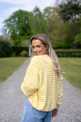 Dori Striped Sweater Yellow
