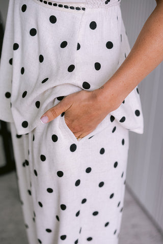 Dotty Co-ord White