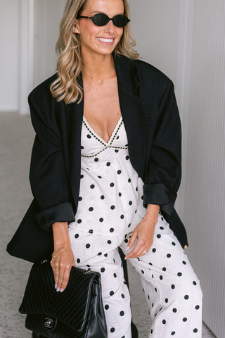 Dotty Co-ord White