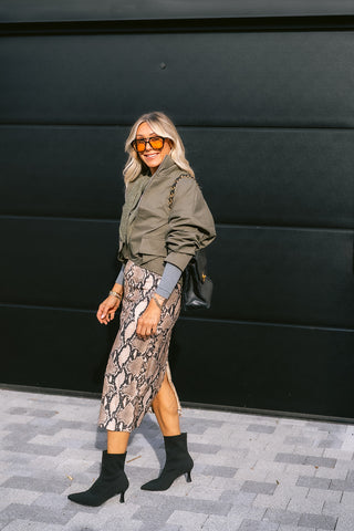 Drea Triangular Scarf Khaki