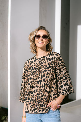 Éclisse Oversized T-shirt Leopard