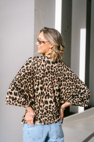 Éclisse Oversized T-shirt Leopard