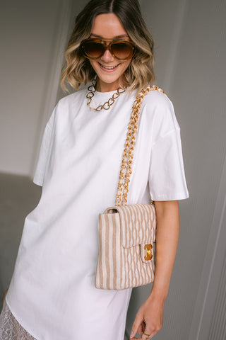 Eli T-shirt Dress White