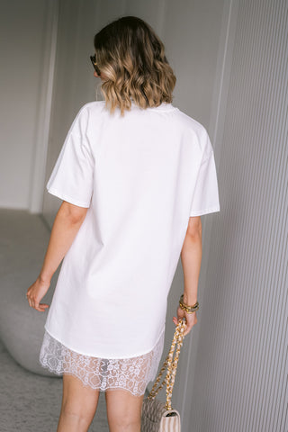 Eli T-shirt Dress White