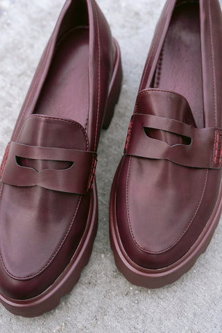 Eliora Loafers Burgundy