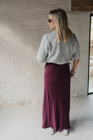 Els Skirt Burgundy