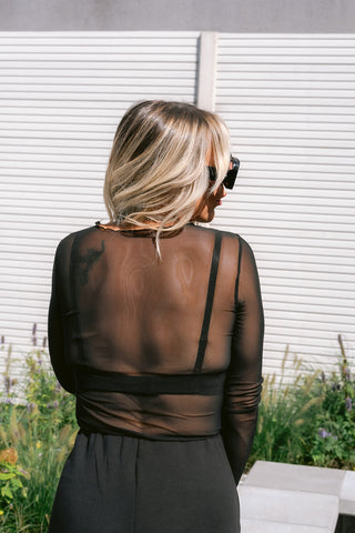 Elsa Sheer Top Black